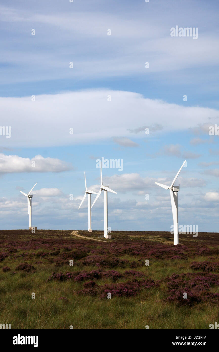 Ovenden Wind Farm, Halifax, West Yorkshire Stock Photo