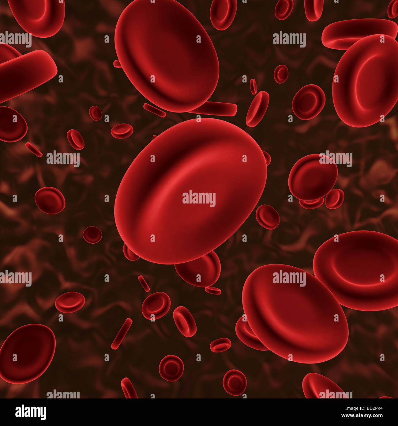 3d render of microscopic blood cells Stock Photo - Alamy