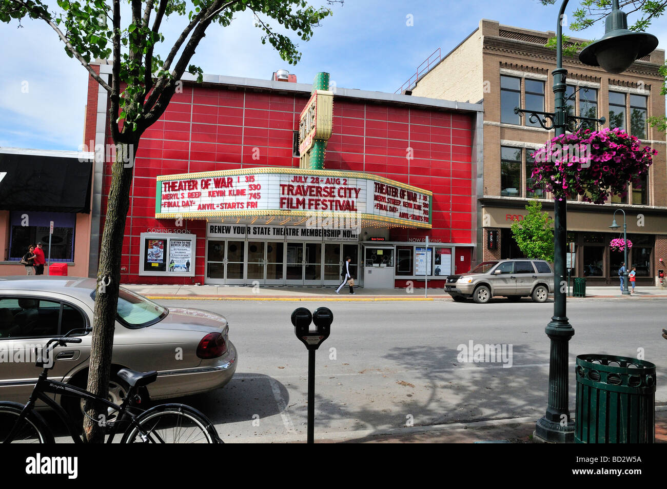 The State Theater in downtown Traverse City Michigan Stock Photo