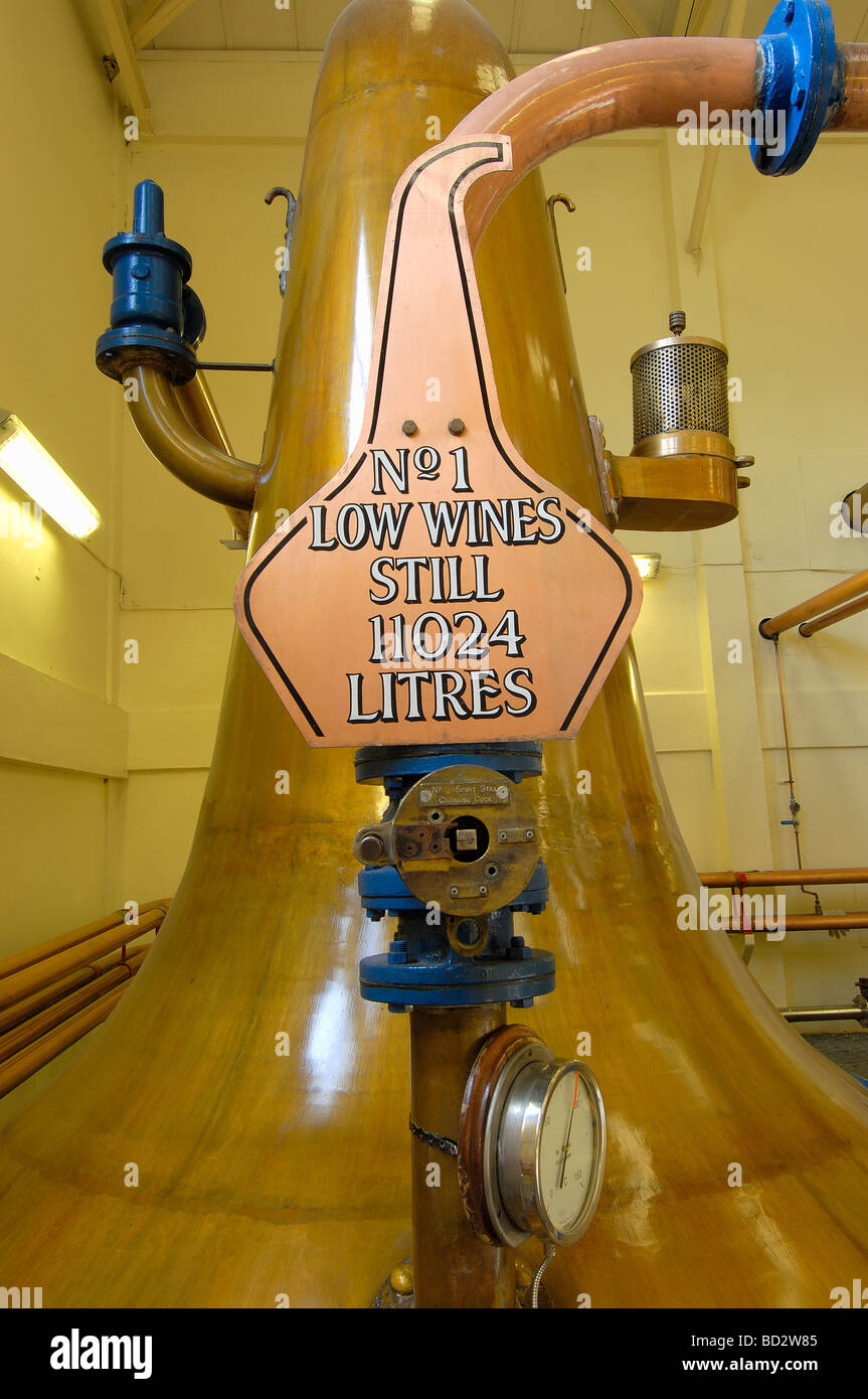 Talisker distillery single malt whisky Skye Island Highlands region Scotland U K Stock Photo