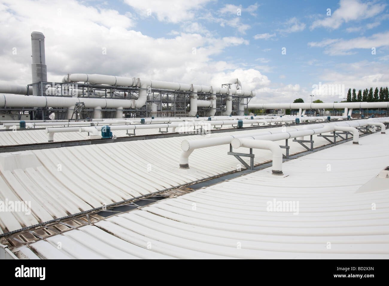 The odour suppresant plant at Daveyhulme wastewater treatment plant in