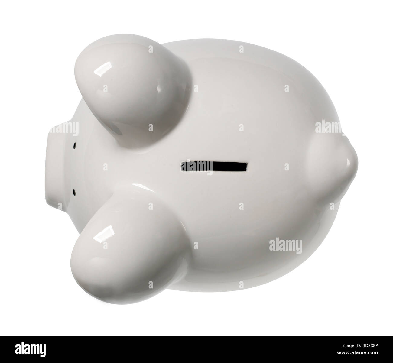 Piggy Bank elevated view Stock Photo