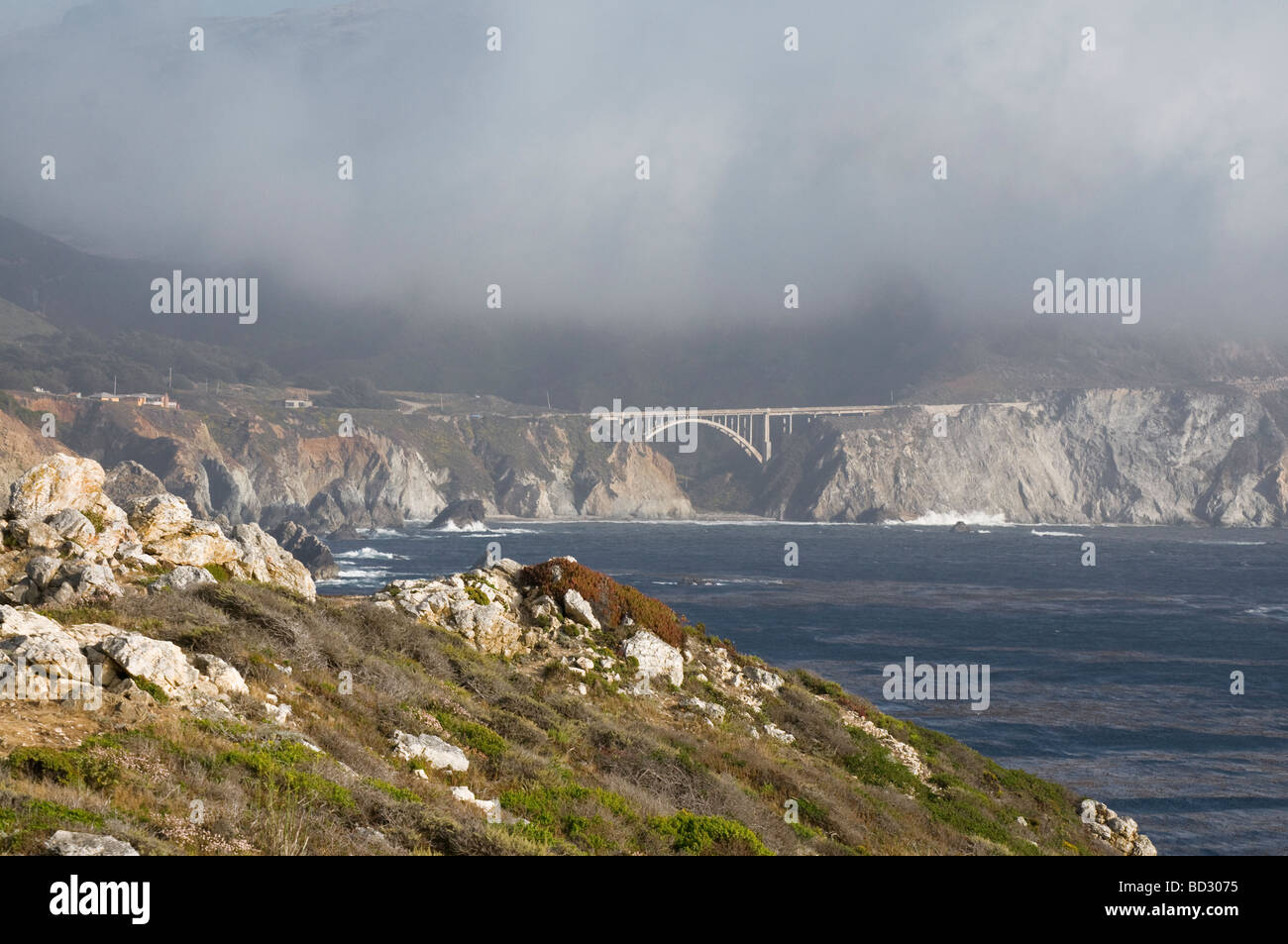 rocky coastal cliffs of Big Sur California Stock Photo Alamy