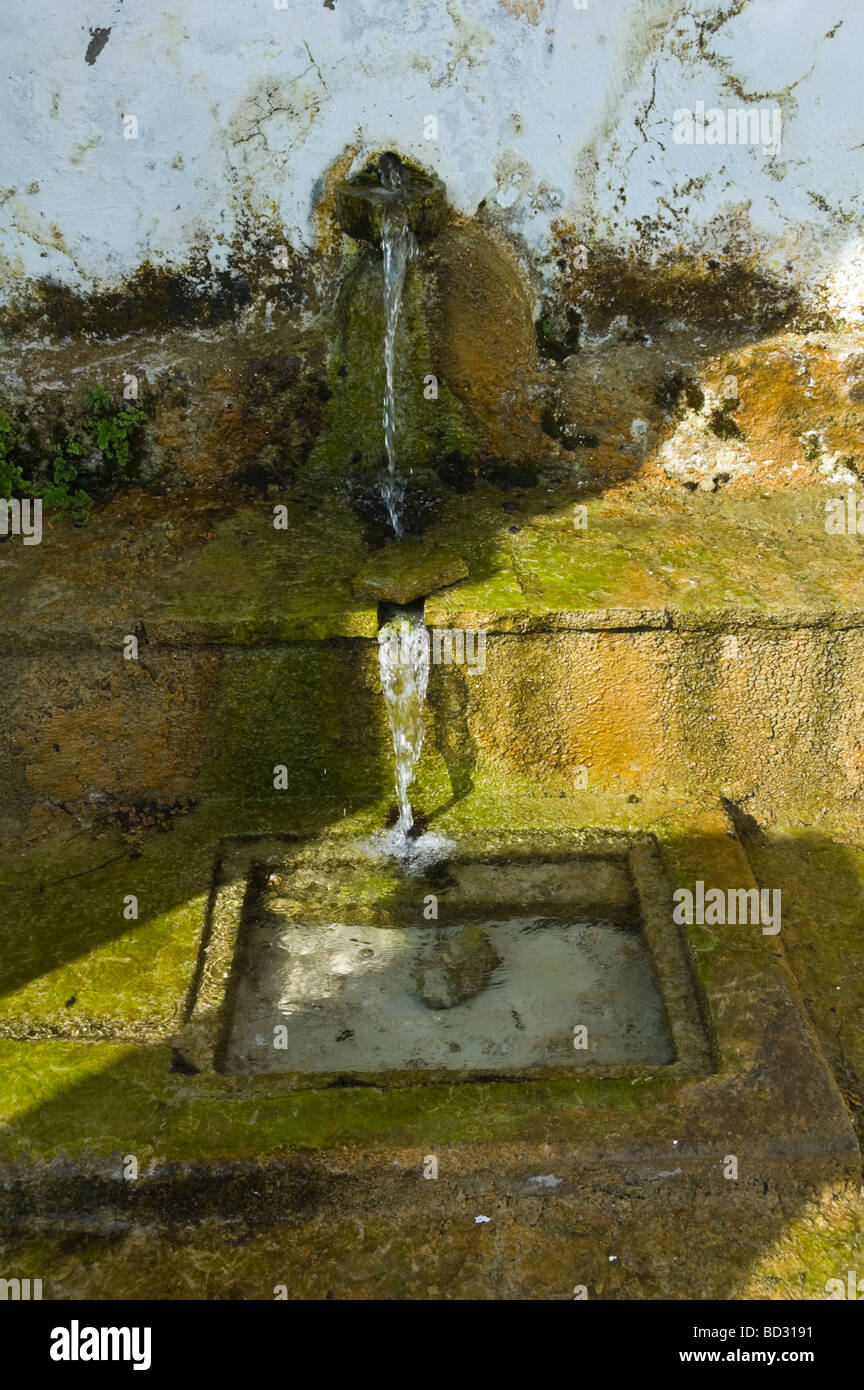 Village wash house with natural spring water at Old Skala on the Greek