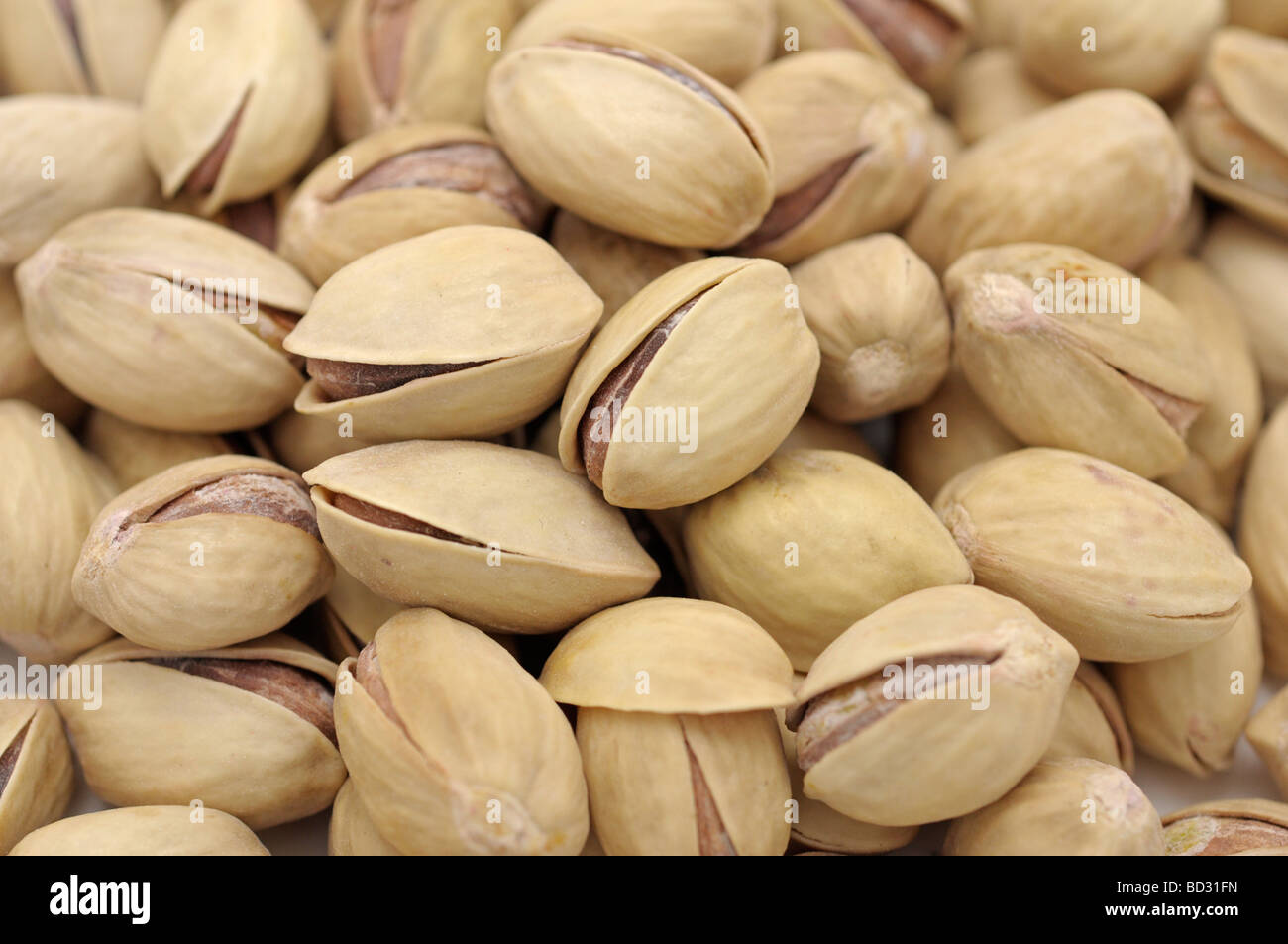 Close-up of Pistachio Nuts Stock Photo