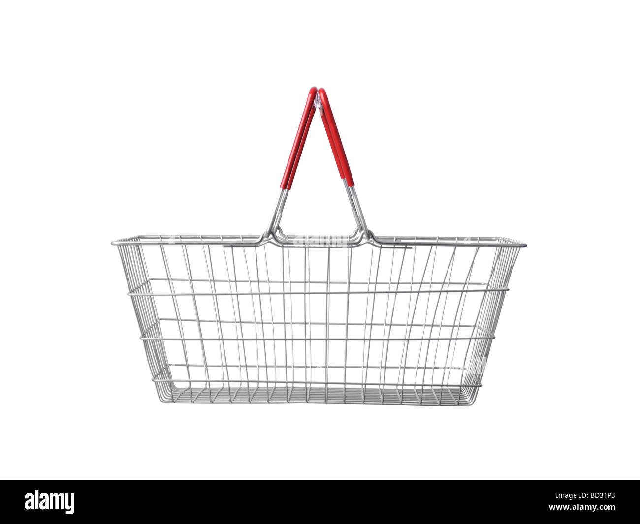 Empty shopping basket Stock Photo
