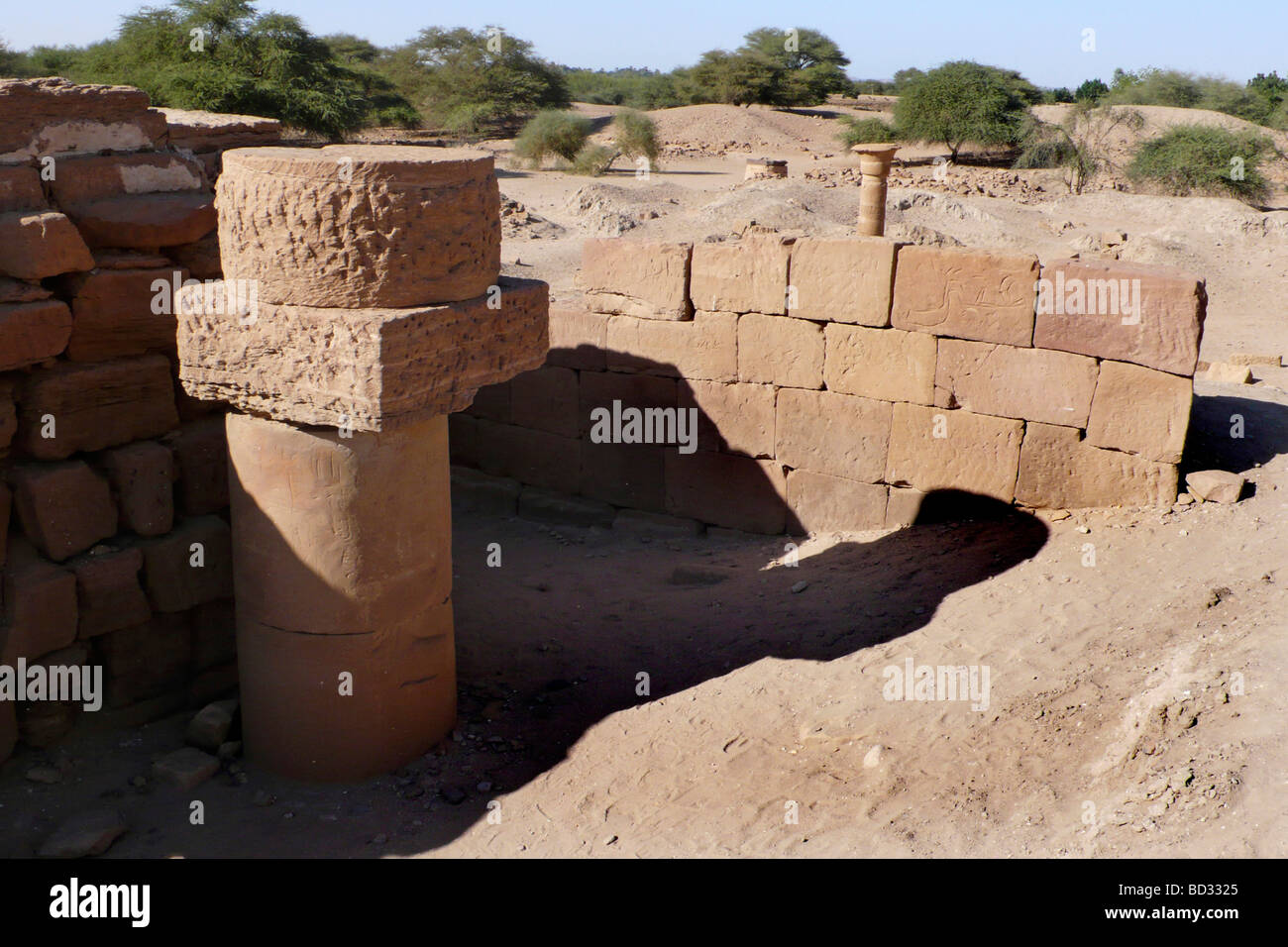 nubia sudan royal city around meroe Stock Photo