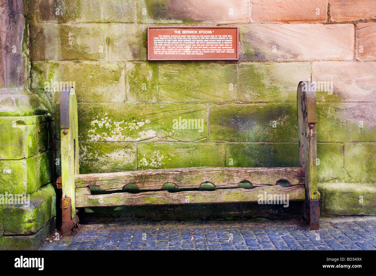 The Berwick Stocks Berwick upon Tweed Northumberland England Stock Photo
