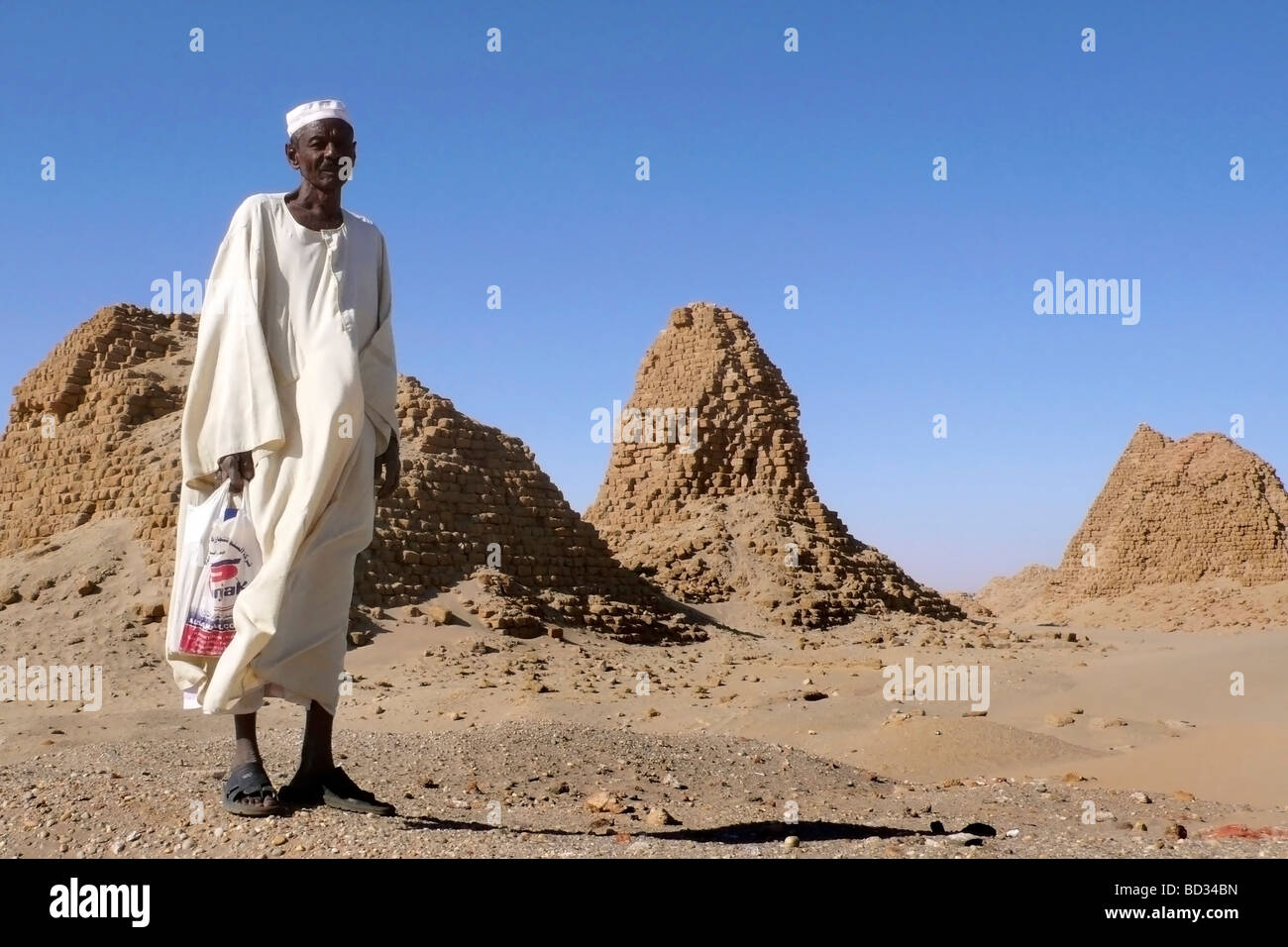 nubia sudan necropolis of Nuri Stock Photo