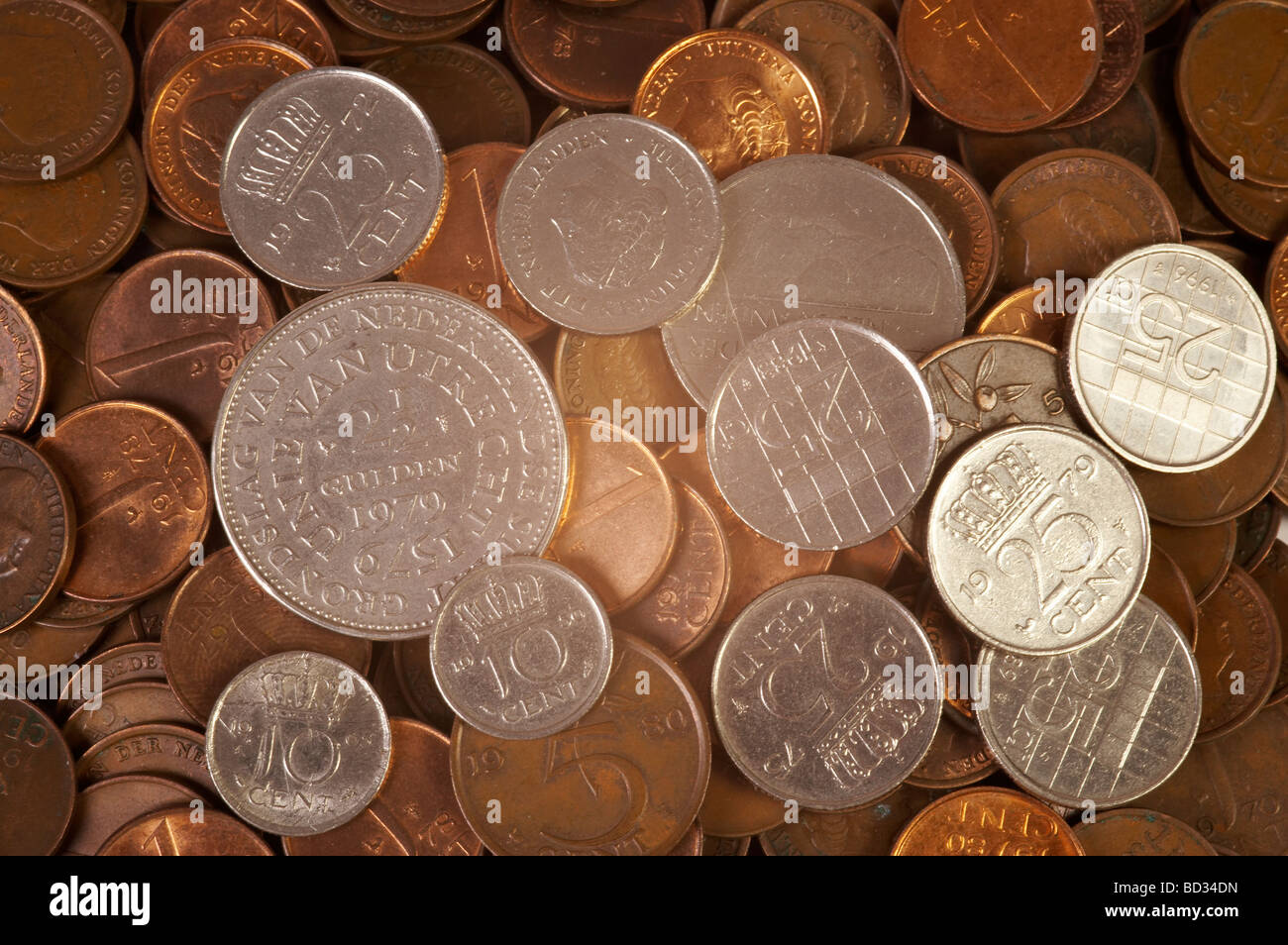 Old Dutch money Stock Photo Alamy