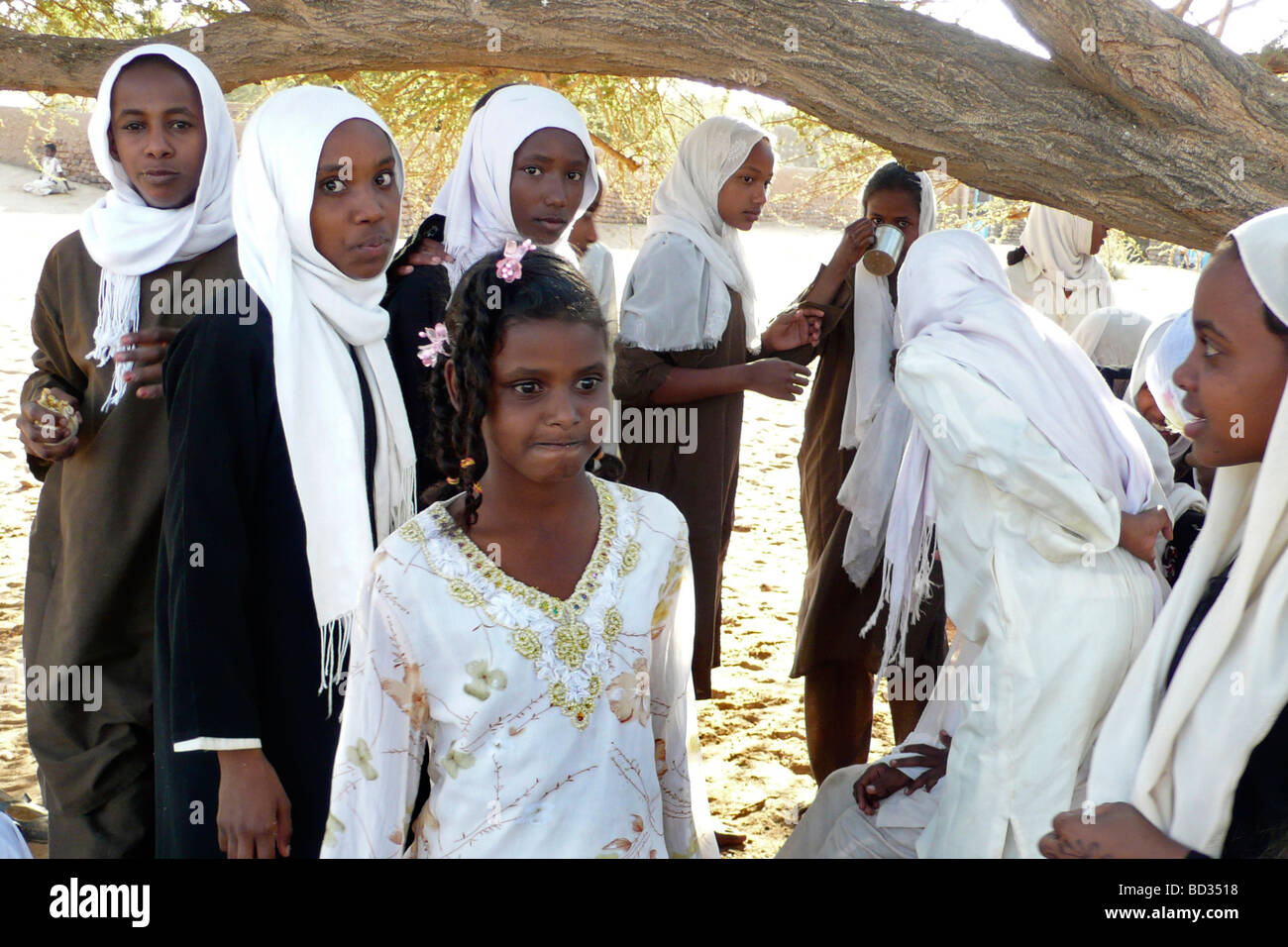 nubia sudan meroe women Stock Photo