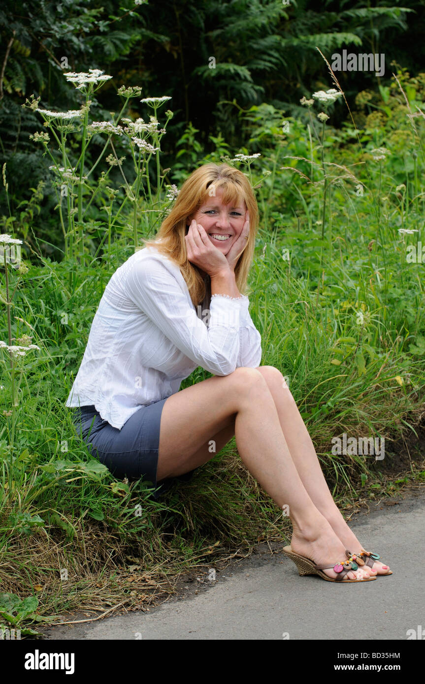 Mature Women In Skirts Sitting