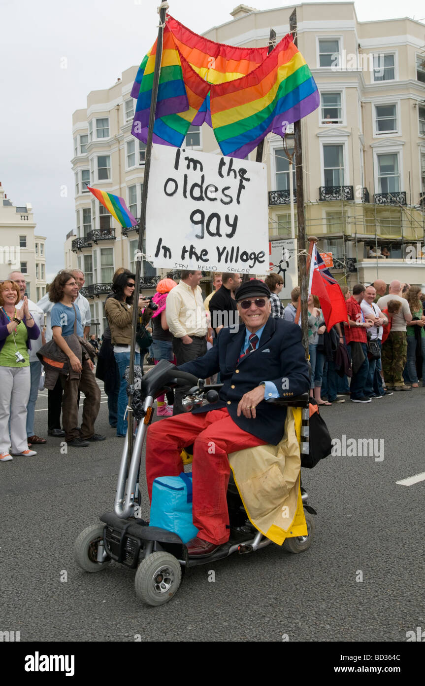 Brighton, England, UK The parade during Brighton Pride the annual Gay Pride event. 1st August