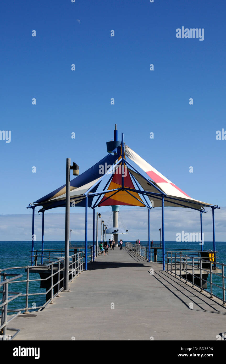 Brighton beach resort on the Southern Ocean in the suburbs of Adelaide in South Australia Stock Photo