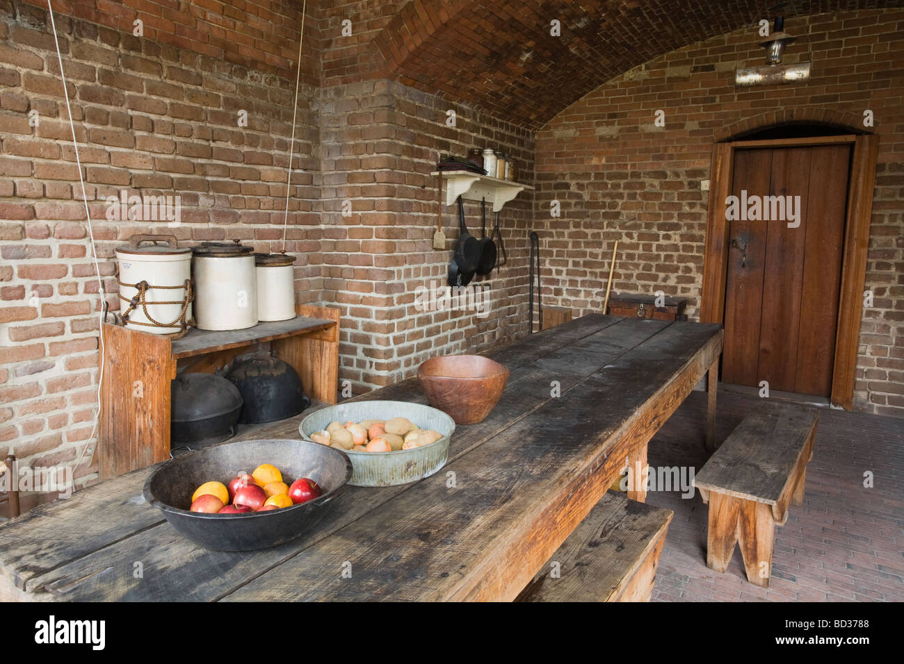 Kitchen in Fort Clinch State Park Fernandina Beach Amelia Island