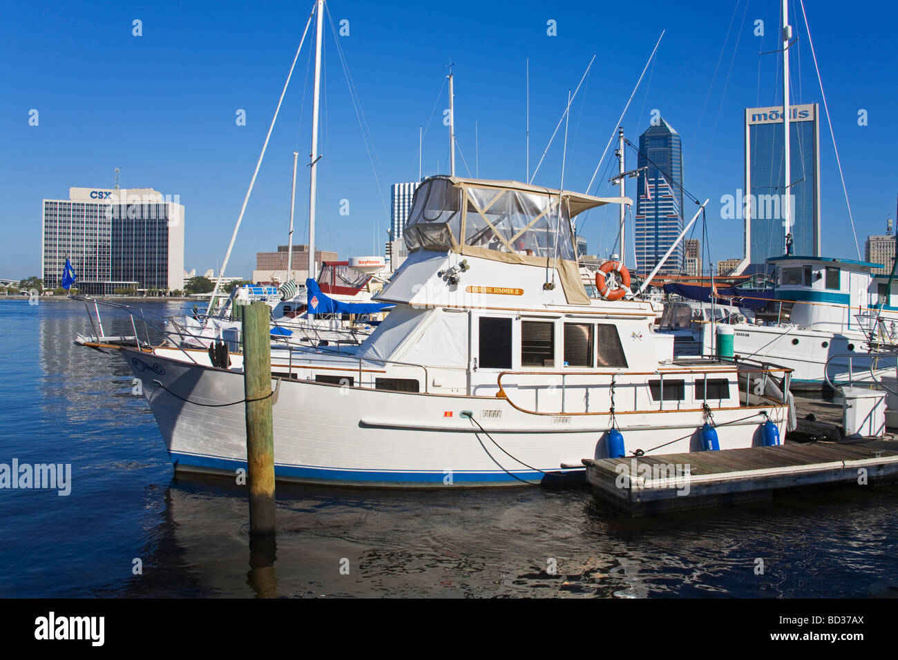 Boat Marina Jacksonville Florida USA Stock Photo Alamy