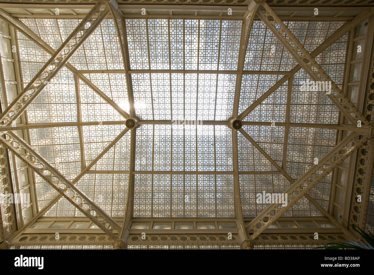 The Rookery Building Frank Lloyd Wright remodeled interior Chicago Illinois Stock Photo