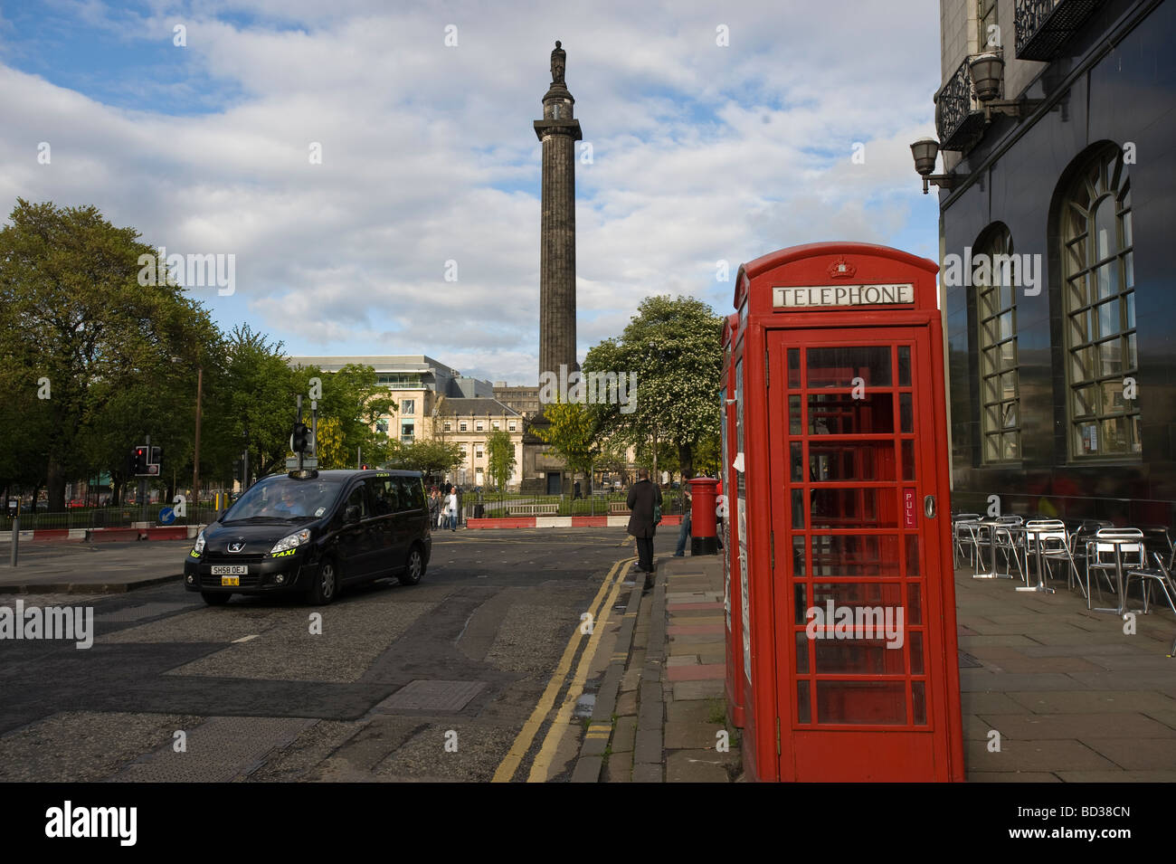 Phone booth at Saint Andrew's Square, Edinburgh, Scotland, UK, Europe