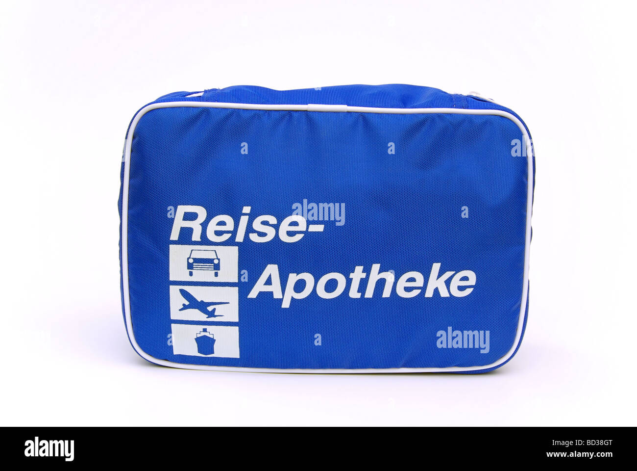 Reiseapotheke first aid travel kit 01 Stock Photo