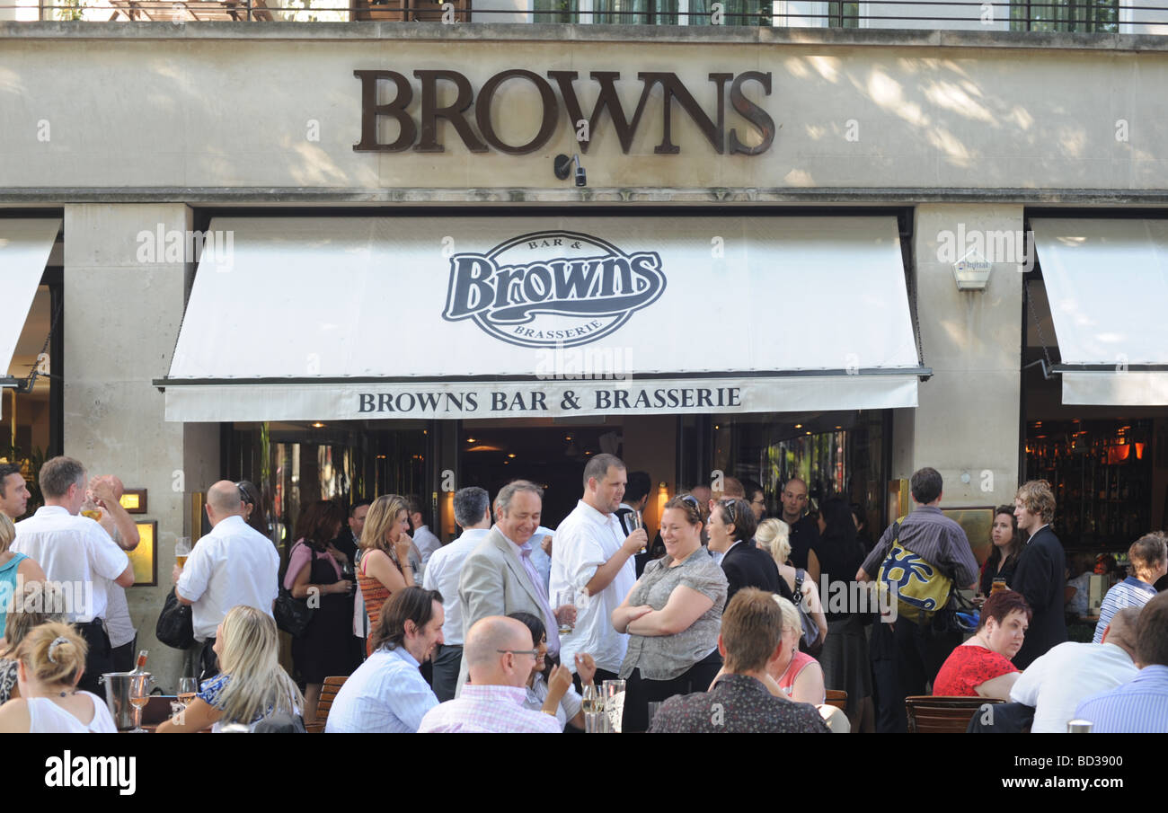 Browns Bar and Brasserie Islington Green London Stock Photo