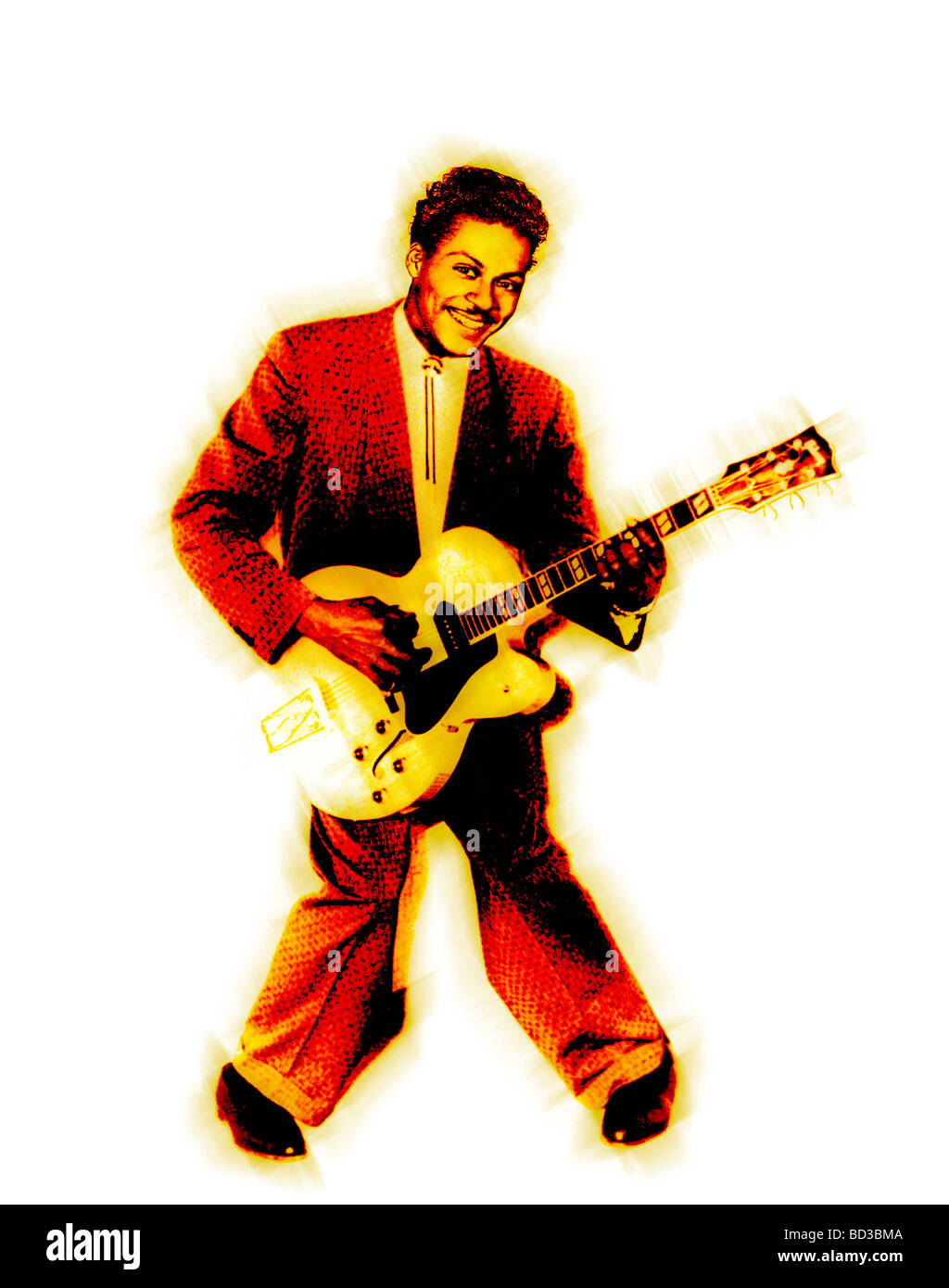 CHUCK BERRY  - US rock n roll musician about 1957. Photo: Colors Stock Photo