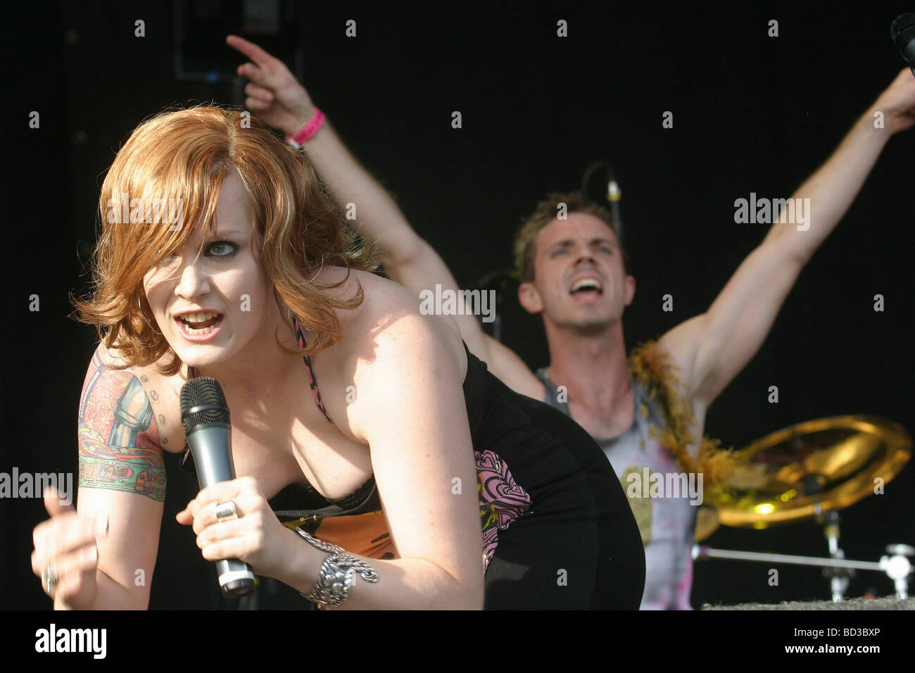 bd sisters nude) SCISSOR SISTERS US pop group at the 2004 V Concert in Chelmsford with Ana  Matronic on vocals and Paddy Boom Stock Photo - Alamy
