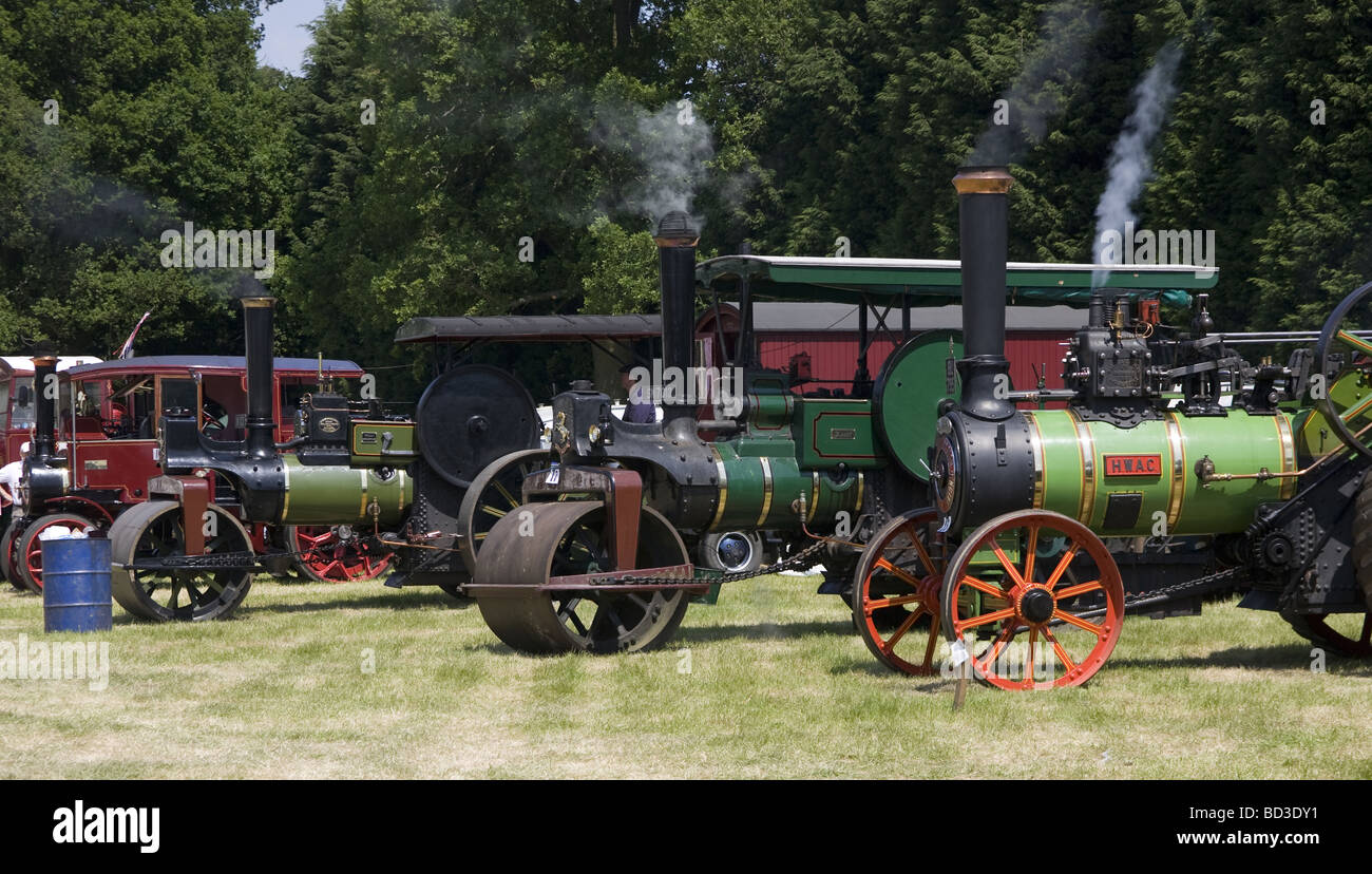Steam Traction Engines Stock Photo
