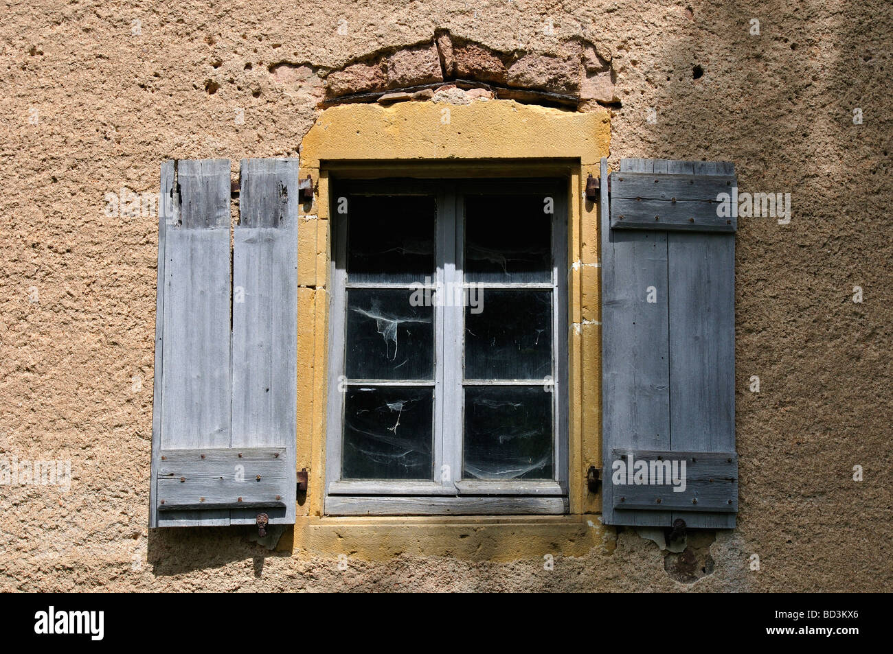 A window of an old french house Stock Photo - Alamy