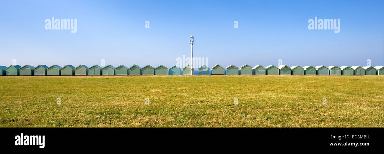 Beach huts in Brighton Stock Photo