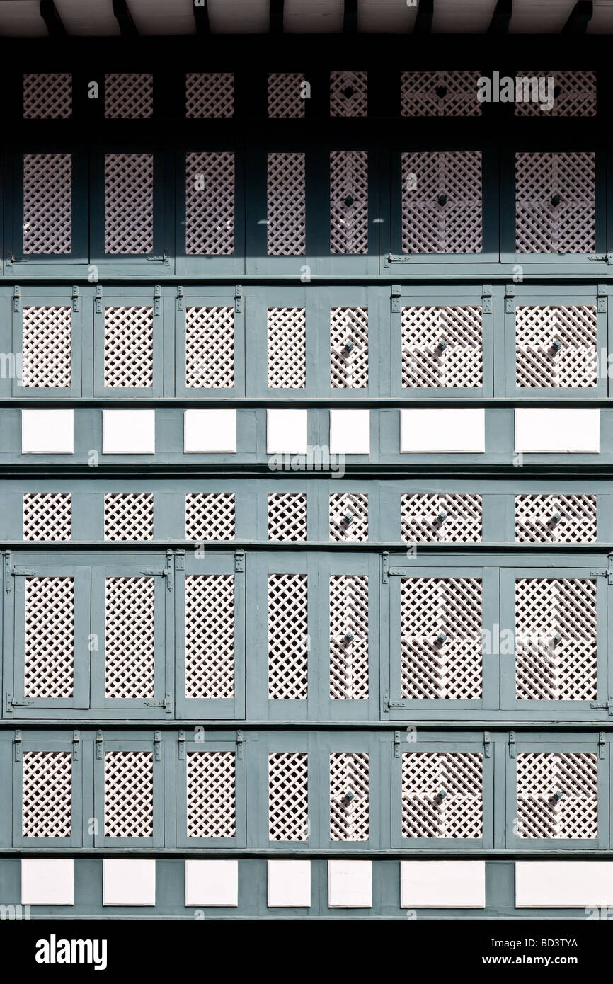 The Sieves House (Casa dos Crivos or Gelosias) in Braga city, Portugal