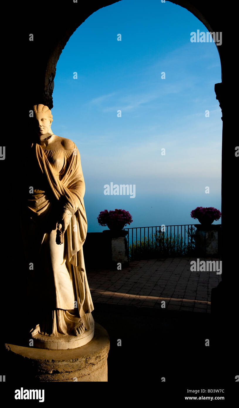 Terrace of Infinity, Villa Cimbrone, Ravello, Amalfi Coast, Italy Stock Photo