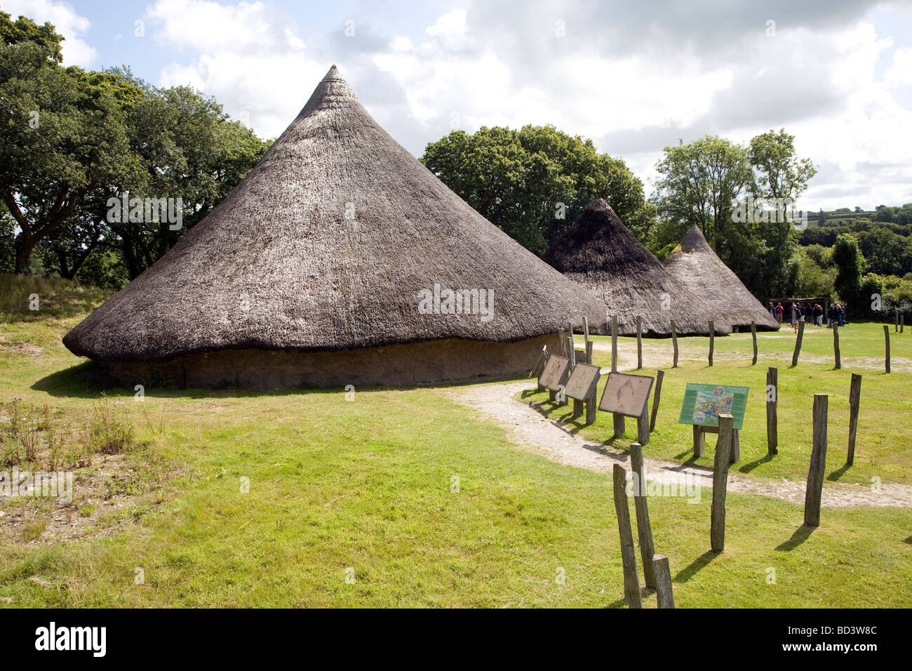 Castell Henllys iron age celtic village houses Pembrokeshire Wales Stock Photo Alamy Castell Henllys iron age celtic village houses Pembrokeshire Wales Stock Photo Alamy