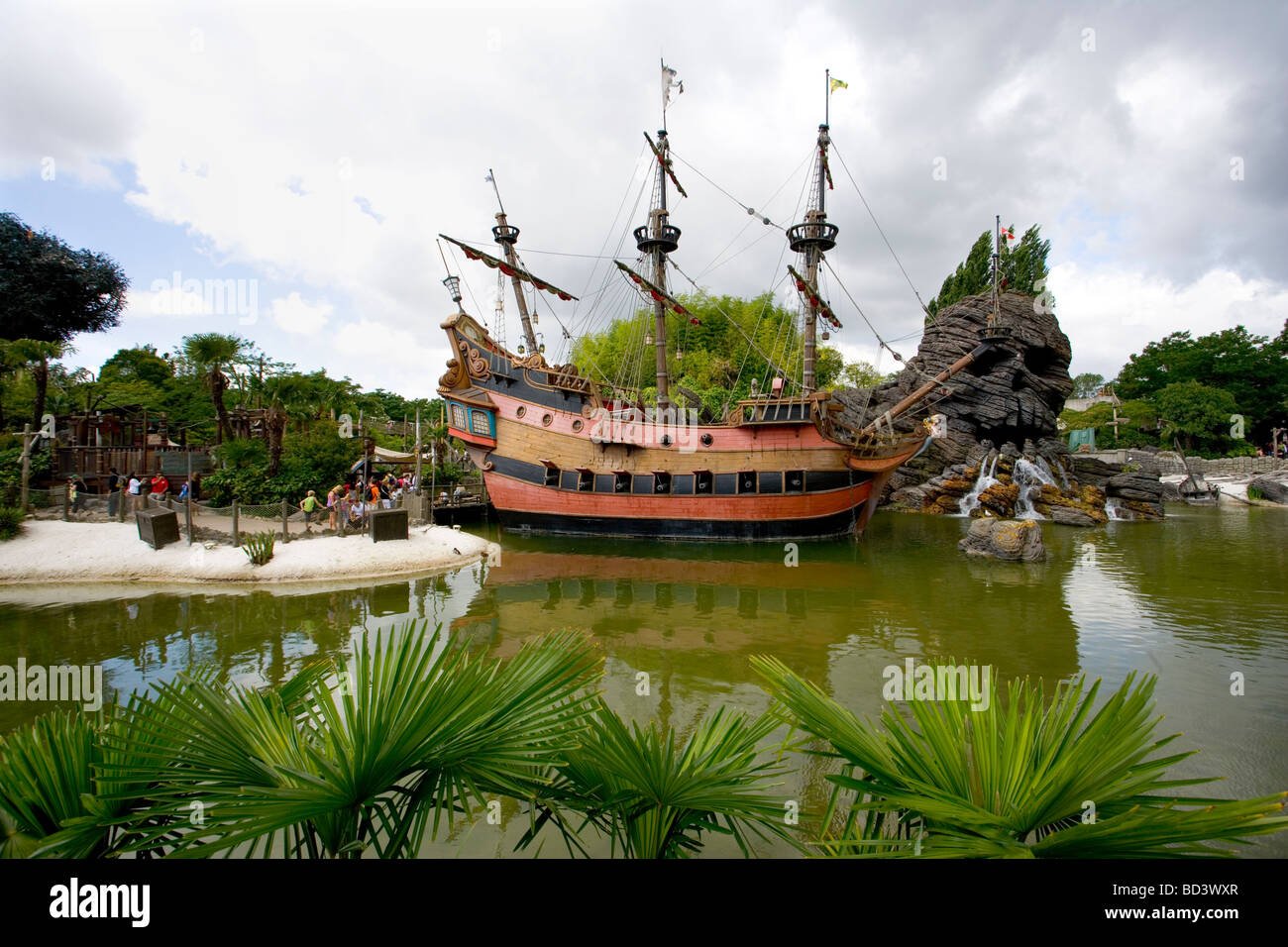 Pirates Cove in Adventureland, Disneyland Paris, France Stock Photo