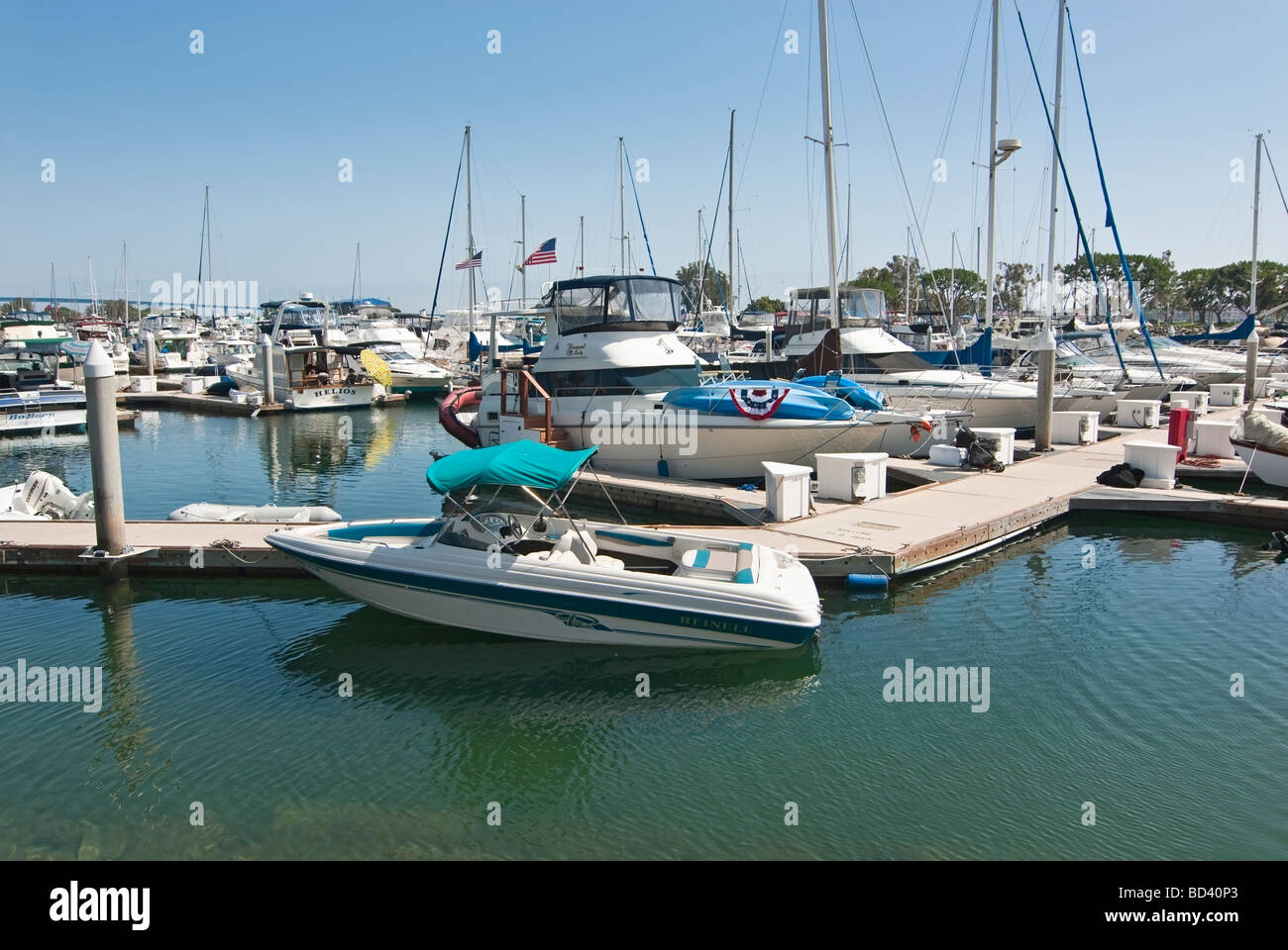 Boats at a marina. Stock Photo
