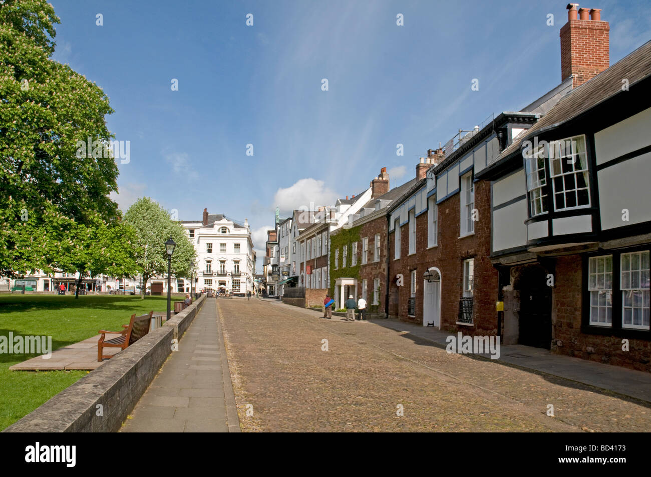 Cathedral Close, Exeter Stock Photo