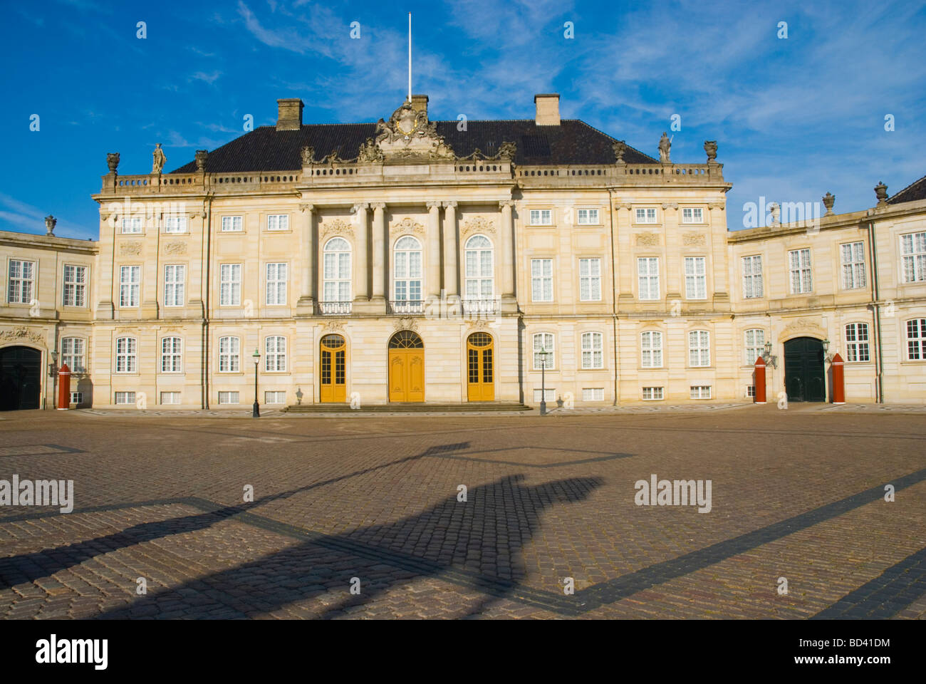 Amalienborg slottet castle in central Copenhagen Denmark Europe Stock Photo