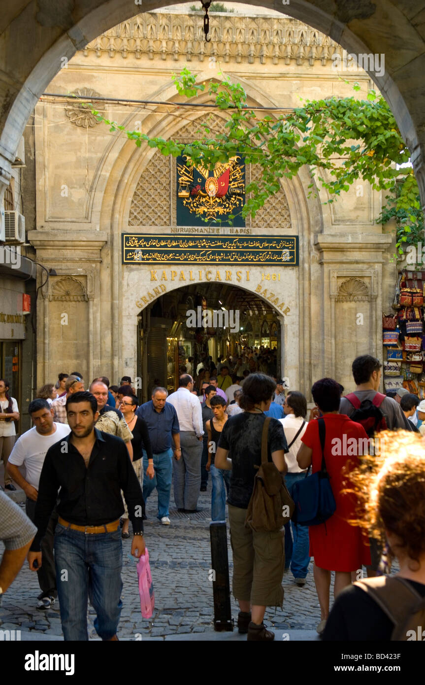 Grand Covered Bazaar Entrance Stock Photo