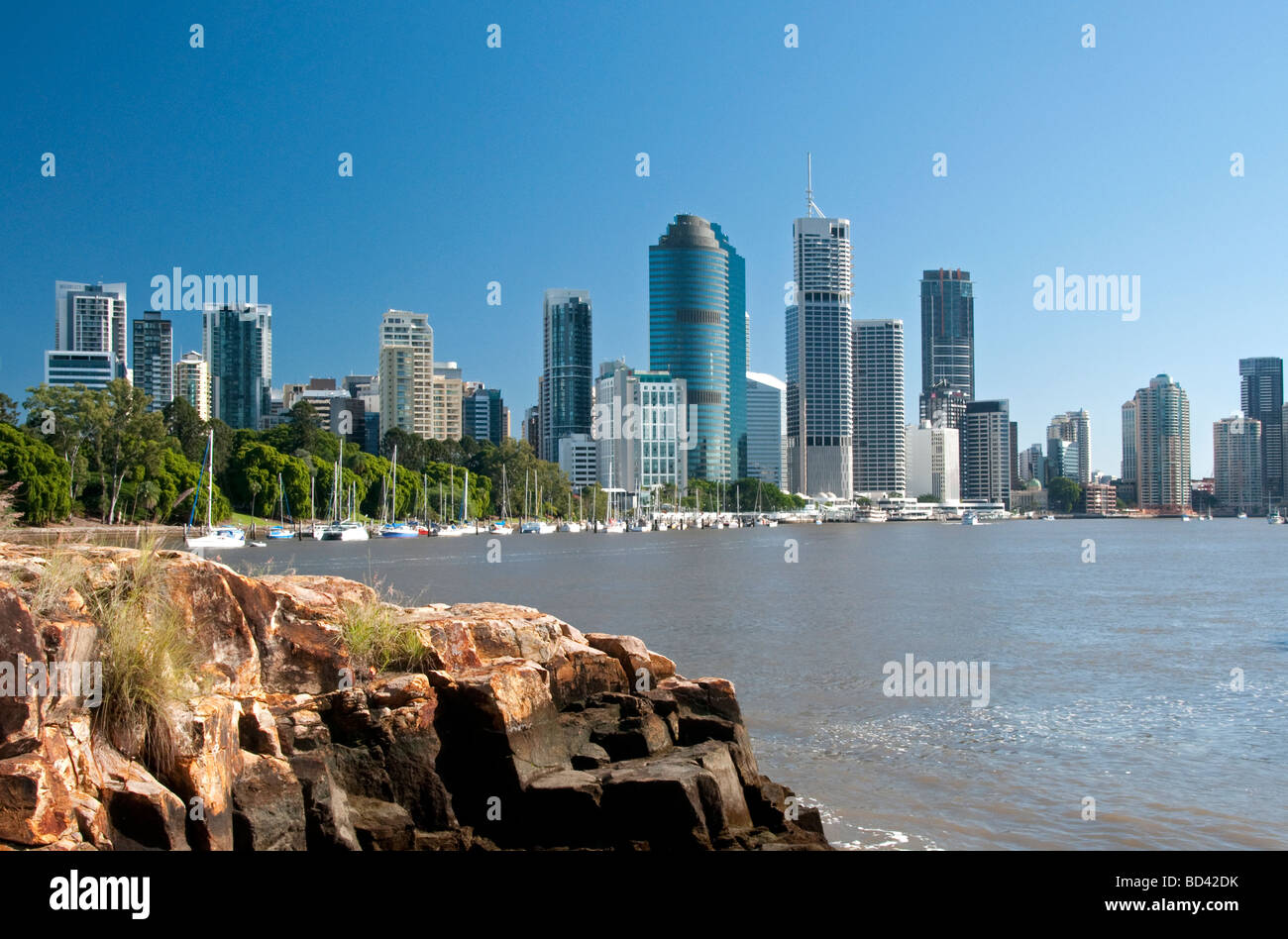 The city of Brisbane in Australia Stock Photo