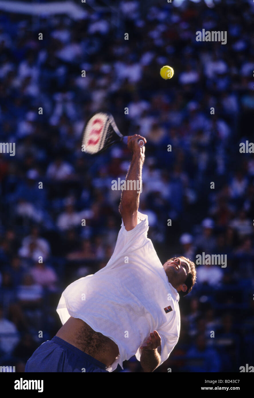 Pete Sampras USA at the 1995 US Open Tennis Championships Stock Photo