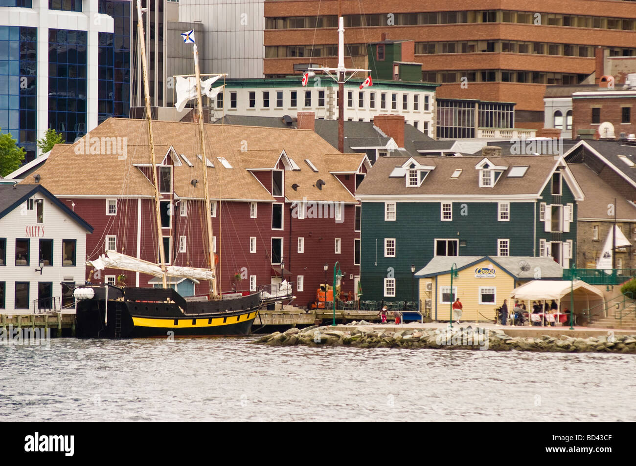 Halifax waterfront commercial buildings, Nova Scotia, Canada Stock