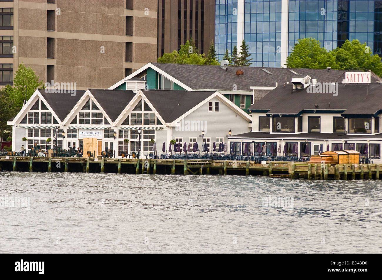 Halifax waterfront commercial buildings, Nova Scotia, Canada Stock