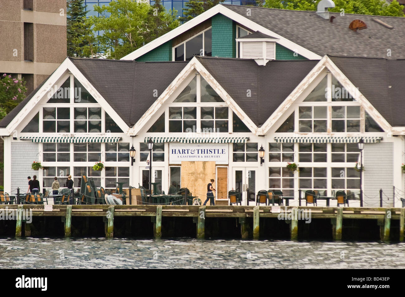 Halifax waterfront commercial buildings, Nova Scotia, Canada Stock