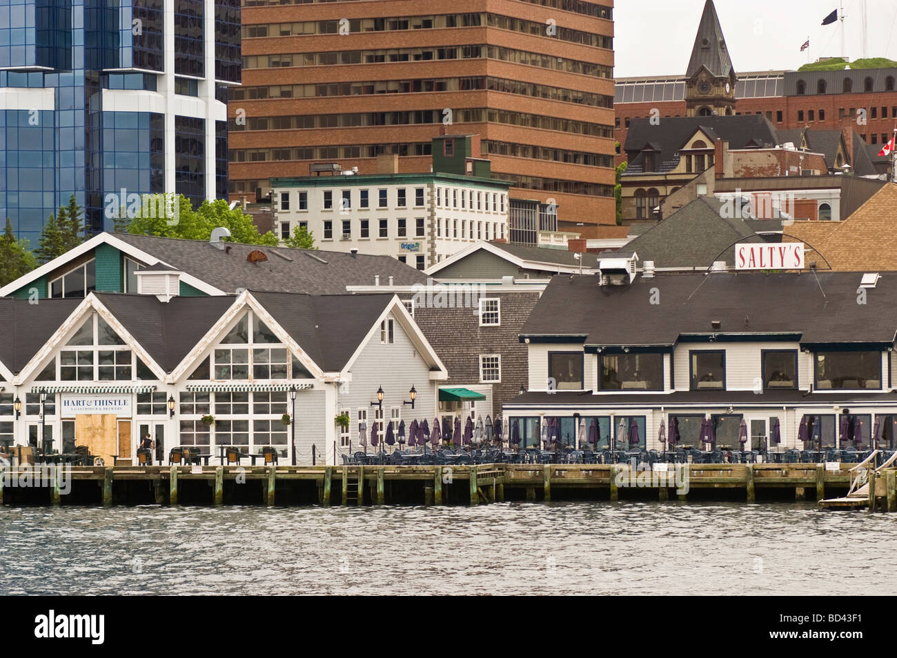 Halifax waterfront commercial buildings, Nova Scotia, Canada Stock