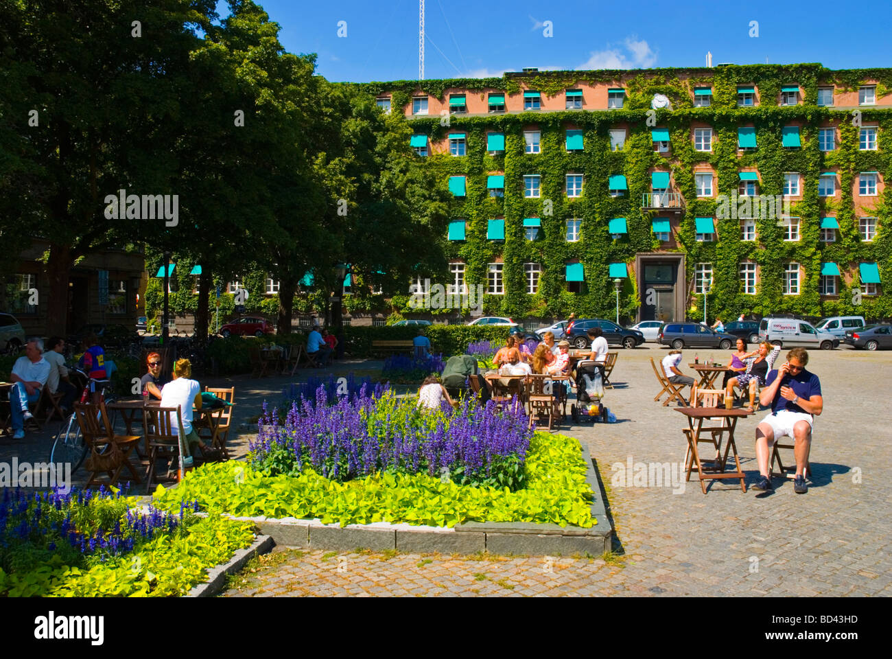 Davidshalltorg square in Malmö Skåne Sweden Europe Stock Photo
