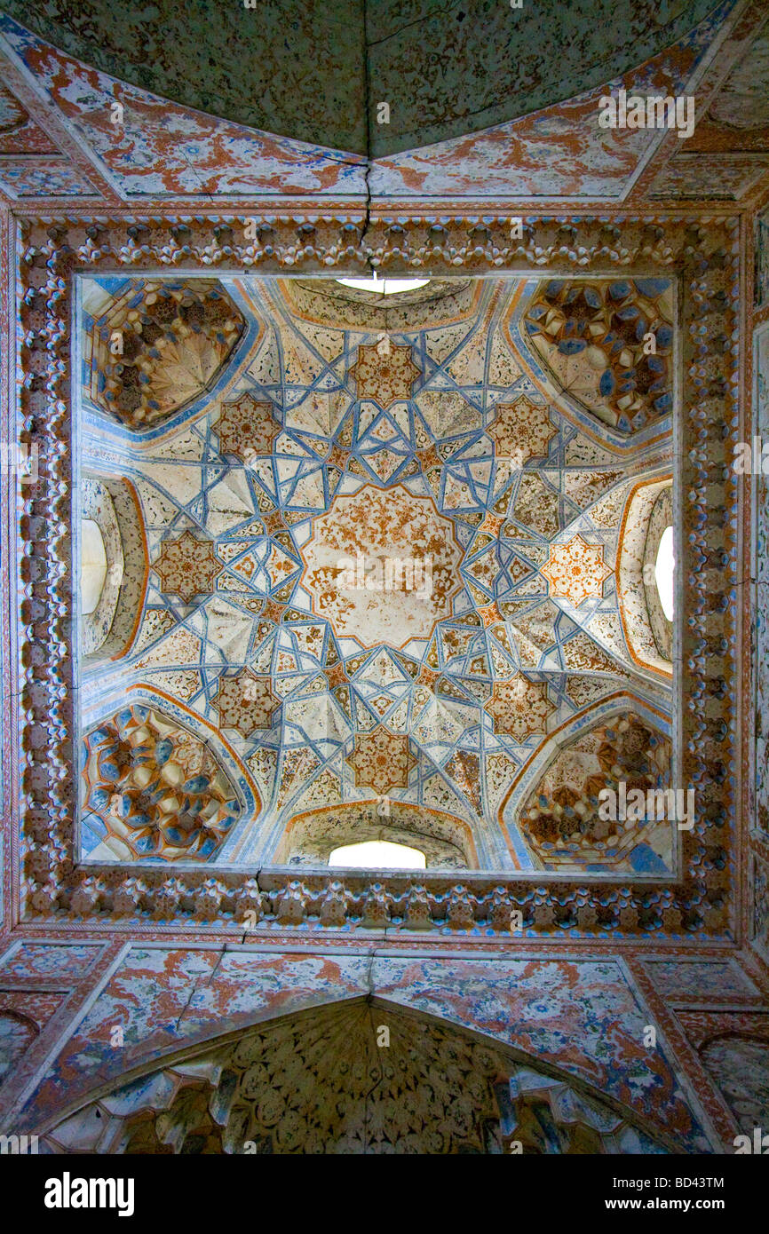 Architectural Detail inside Abdul Aziz Khan Madrasa in Bukhara