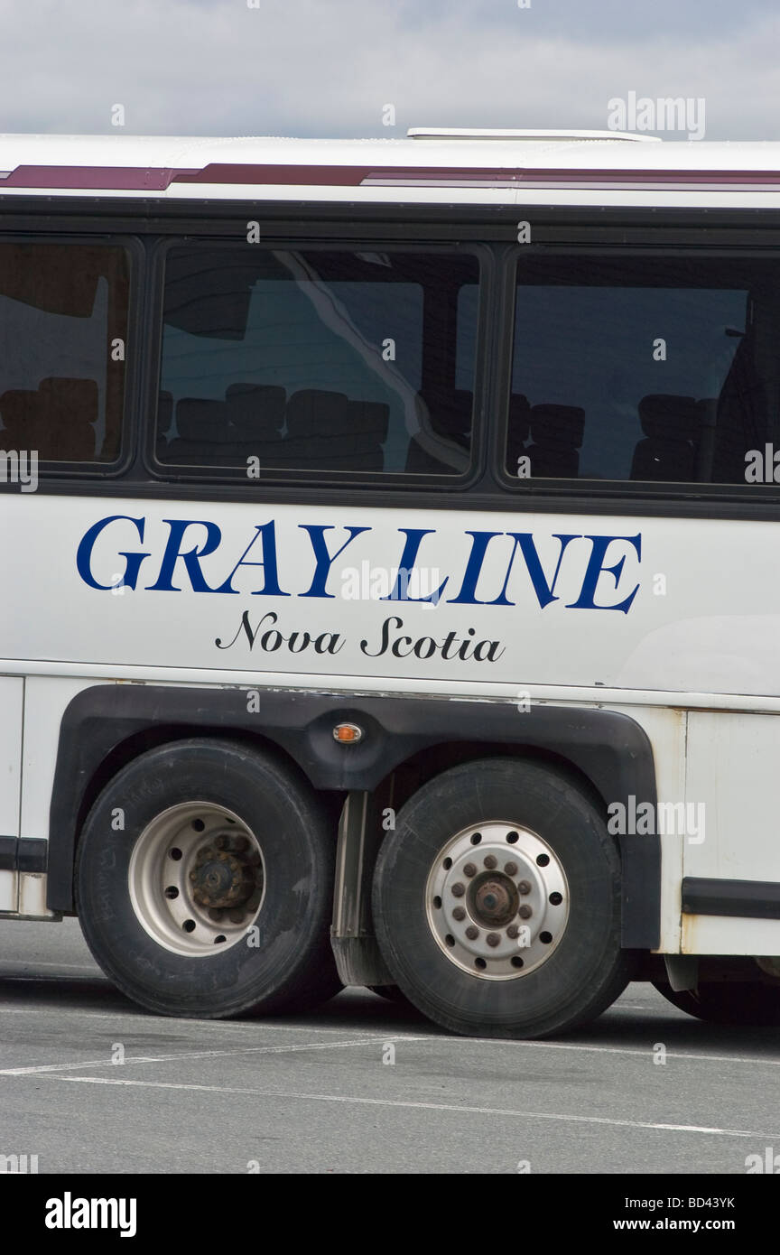 Gray Line tourist coach detail, Halifax, Nova Scotia, Canada Stock Photo Alamy