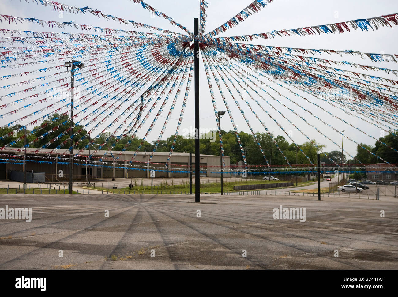 12 July 2009 – Birmingham, Alabama – A shuttered General Motors Dealership in Alabama. Stock Photo