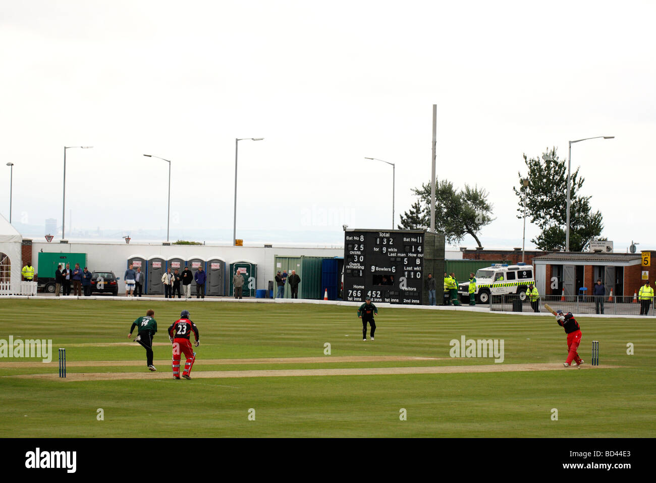 One-Day Cricket at St. Helen's, Swansea, West Glamorgan, Wales, U.K. Stock Photo