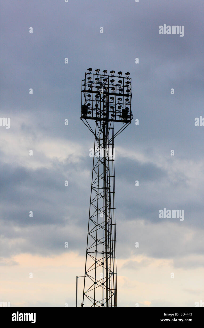 Floodlights at a sporting venue Stock Photo