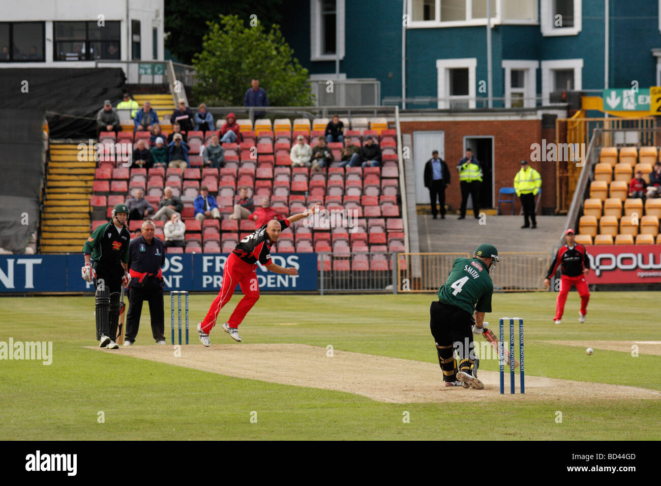 One-Day Cricket at St. Helen's, Swansea, West Glamorgan, Wales, U.K. Stock Photo